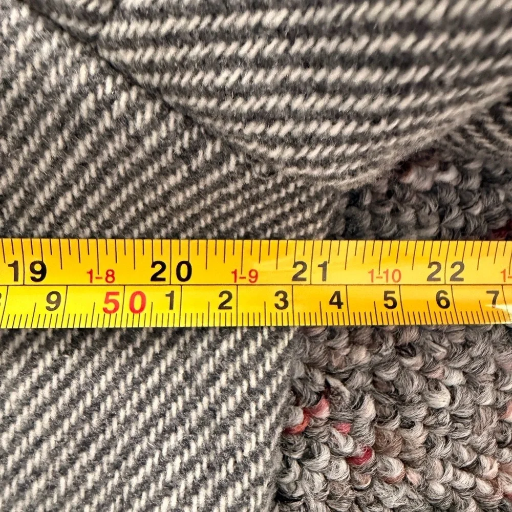 Jack and Jones Charcoal Light Gray Wool Blend Trench Pea Coat Mid length S
